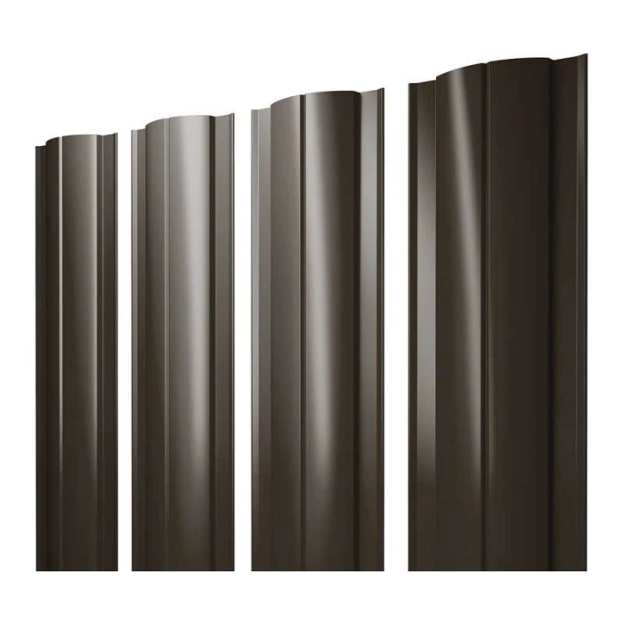 Штакетник Круглый Grand Line 0,45 Полиэстер - double RR 32 Темно-Коричневый